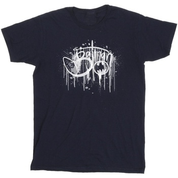 Abbigliamento Bambino T-shirt maniche corte Dc Comics Batman Paint Splatter Blu
