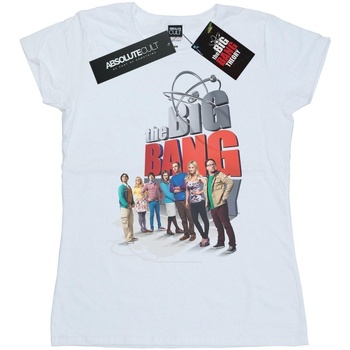 Abbigliamento Donna T-shirts a maniche lunghe The Big Bang Theory Big Poster Bianco