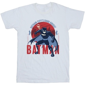 Abbigliamento Bambino T-shirt maniche corte Dc Comics Batman Gotham City Bianco