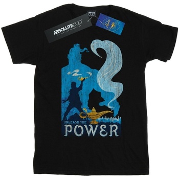 Abbigliamento Uomo T-shirts a maniche lunghe Disney Aladdin Movie Unleash The Power Nero