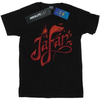 Abbigliamento Uomo T-shirts a maniche lunghe Disney Aladdin Movie Jafar Flames Logo Nero