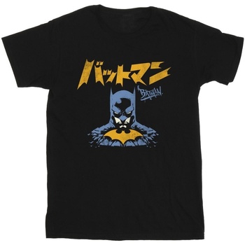 Abbigliamento Bambina T-shirts a maniche lunghe Dc Comics Batman Japanese Stare Nero