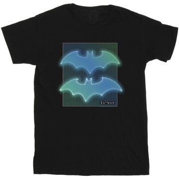 Abbigliamento Bambino T-shirt maniche corte Dc Comics Batman Grid Gradient Nero