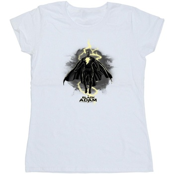 Abbigliamento Donna T-shirts a maniche lunghe Dc Comics Black Adam Hovering Bolt Bianco