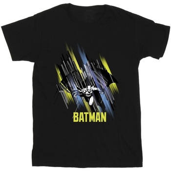 Abbigliamento Bambina T-shirts a maniche lunghe Dc Comics Batman Flying Batman Nero