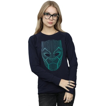 Abbigliamento Donna Felpe Marvel Black Panther Tribal Mask Blu