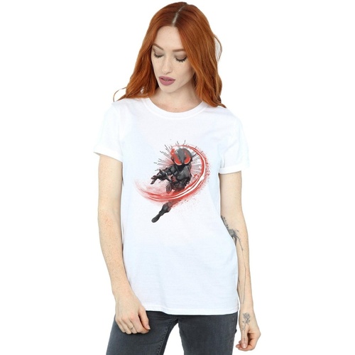 Abbigliamento Donna T-shirts a maniche lunghe Dc Comics Aquaman Black Manta Flash Bianco