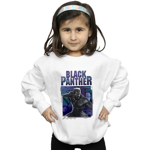 Abbigliamento Bambina Felpe Marvel Black Panther Tech Badge Bianco