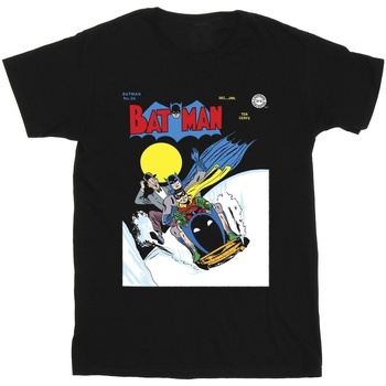 Abbigliamento Bambino T-shirt maniche corte Dc Comics Batman Snow Mobile Nero