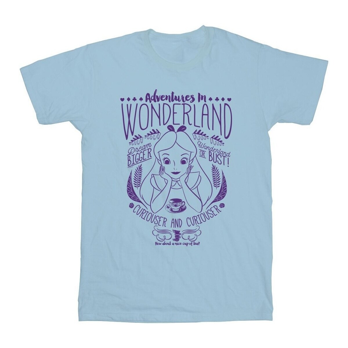 Abbigliamento Uomo T-shirts a maniche lunghe Disney Alice In Wonderland Adventures In Wonderland Blu