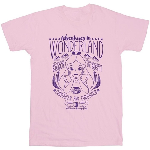 Abbigliamento Uomo T-shirts a maniche lunghe Disney Alice In Wonderland Adventures In Wonderland Rosso