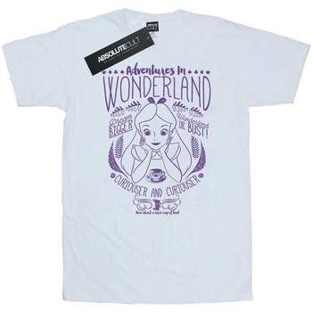 Abbigliamento Uomo T-shirts a maniche lunghe Disney Alice In Wonderland Adventures In Wonderland Bianco