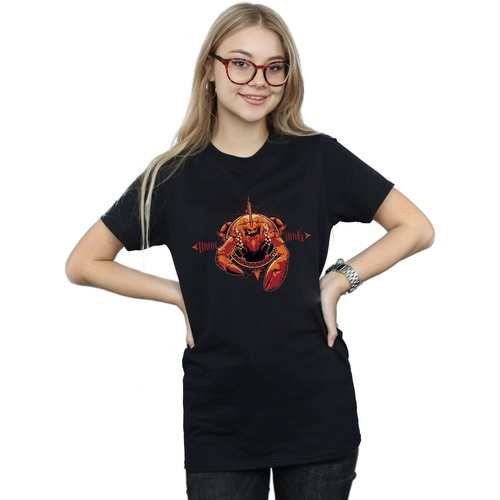 Abbigliamento Donna T-shirts a maniche lunghe Dc Comics Aquaman Brine King Nero