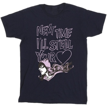 Abbigliamento Bambino T-shirt maniche corte Dc Comics Batman Batgirl I'll Steal Your Heart Blu