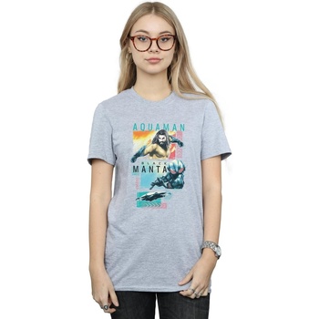 Abbigliamento Donna T-shirts a maniche lunghe Dc Comics BI9954 Grigio