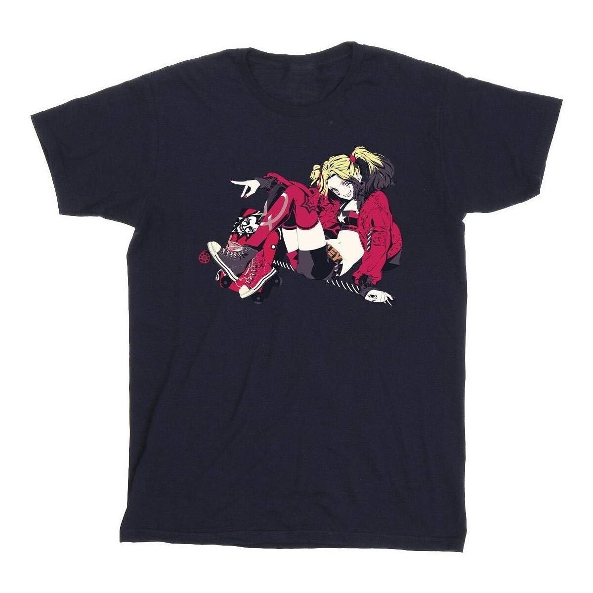 Abbigliamento Bambina T-shirts a maniche lunghe Dc Comics Harley Quinn Rollerskates Blu