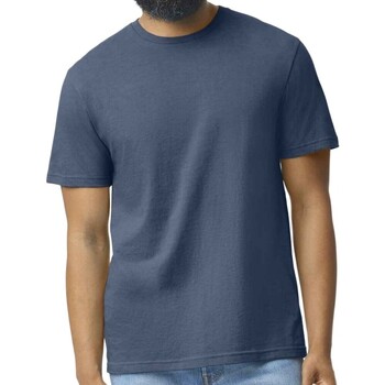 Abbigliamento Uomo T-shirts a maniche lunghe Gildan Softstyle CVC Blu