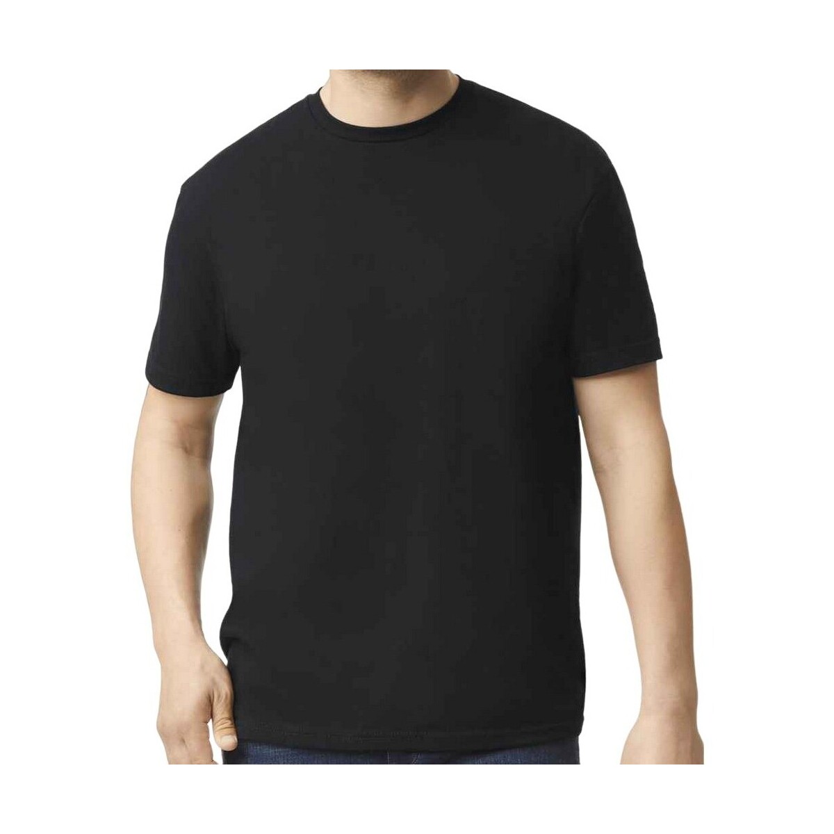 Abbigliamento Uomo T-shirts a maniche lunghe Gildan Softstyle CVC Nero