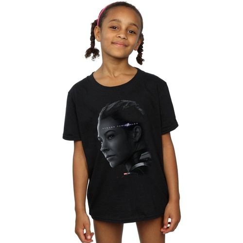 Abbigliamento Bambina T-shirts a maniche lunghe Marvel  Nero