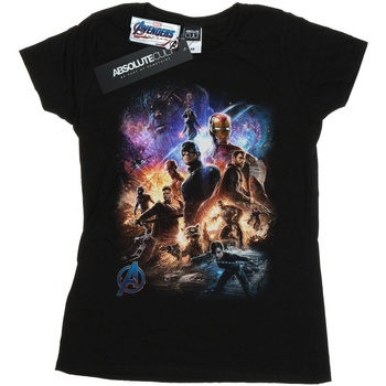 Abbigliamento Donna T-shirts a maniche lunghe Marvel Avengers Endgame Character Montage Nero