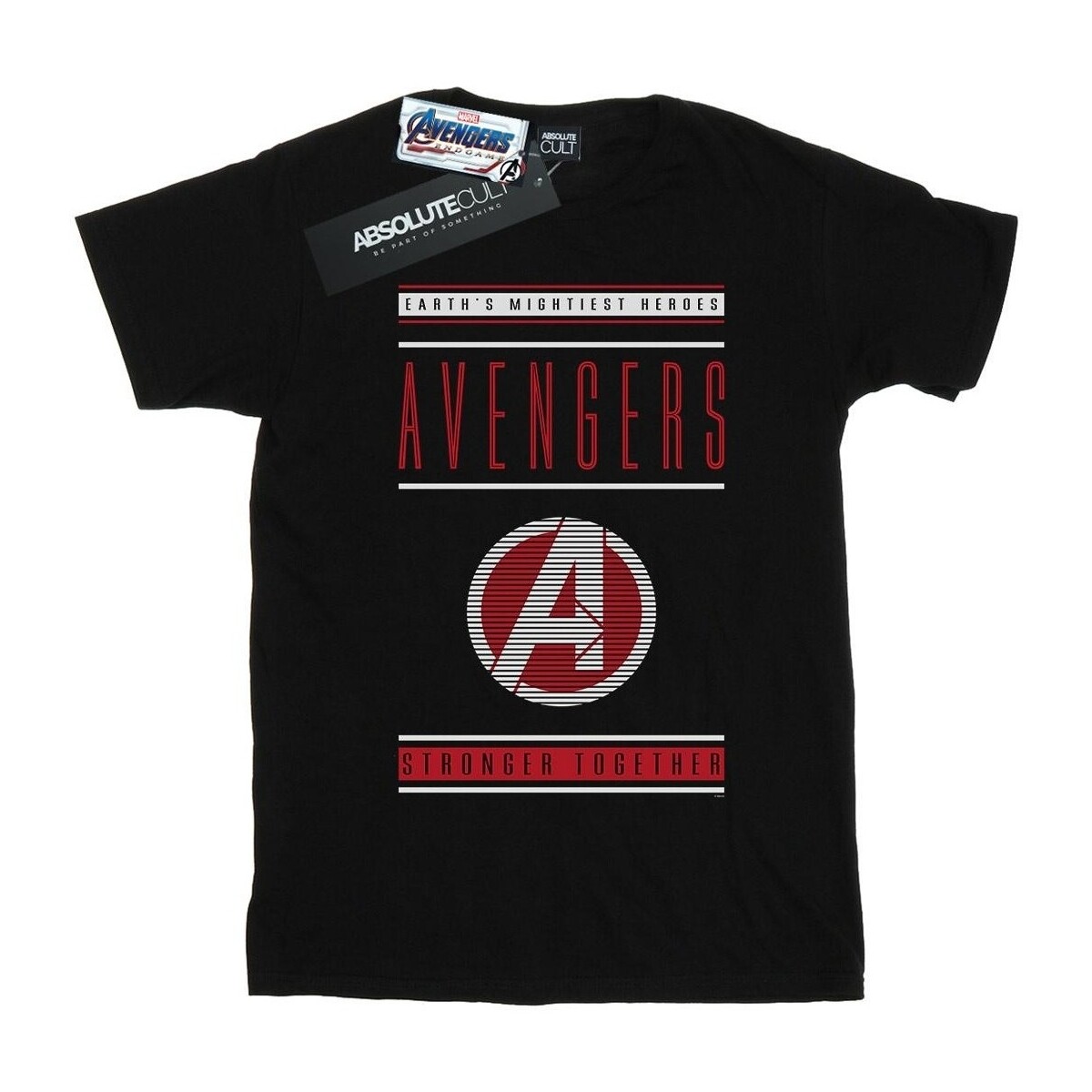 Abbigliamento Bambina T-shirts a maniche lunghe Marvel Avengers Endgame Stronger Together Nero