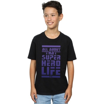 Abbigliamento Bambino T-shirt maniche corte Marvel Avengers Endgame Superhero Life Nero