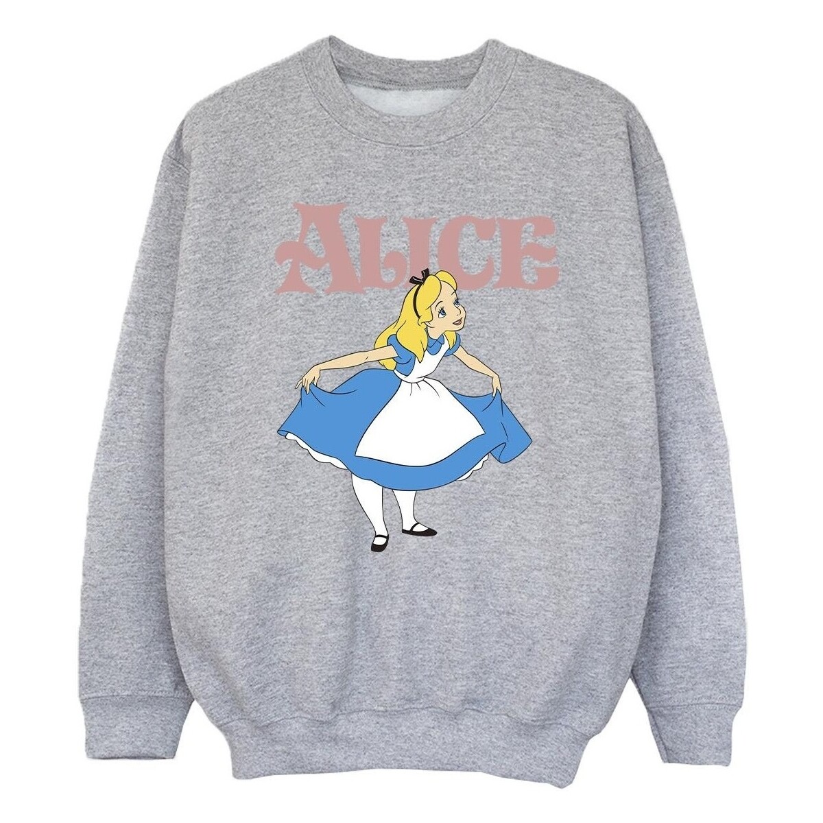 Abbigliamento Bambina Felpe Disney Alice In Wonderland Take A Bow Grigio