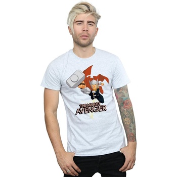Abbigliamento Uomo T-shirts a maniche lunghe Marvel Thor The Mighty Avenger Grigio