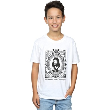 Abbigliamento Bambino T-shirt maniche corte Disney Alice In Wonderland Frame Bianco