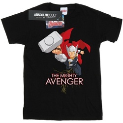 Abbigliamento Uomo T-shirts a maniche lunghe Marvel Thor The Mighty Avenger Nero