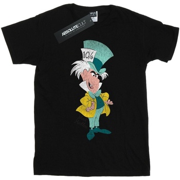 Abbigliamento Bambina T-shirts a maniche lunghe Disney Alice In Wonderland Mad Hatter Classic Nero