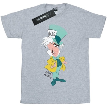 Abbigliamento Bambina T-shirts a maniche lunghe Disney Alice In Wonderland Mad Hatter Classic Grigio