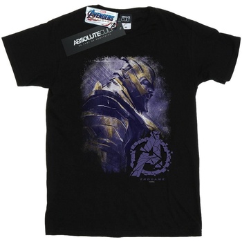 Abbigliamento Donna T-shirts a maniche lunghe Marvel Avengers Endgame Thanos Brushed Nero