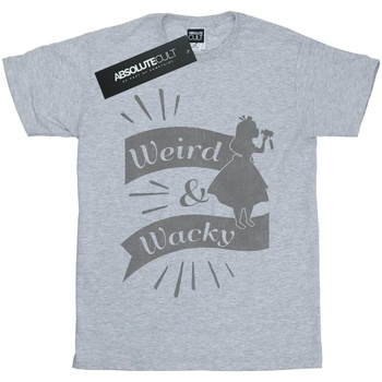 Abbigliamento Bambina T-shirts a maniche lunghe Disney Alice In Wonderland Weird And Wacky Grigio