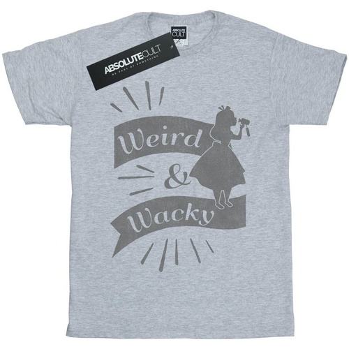 Abbigliamento Bambina T-shirts a maniche lunghe Disney Alice In Wonderland Weird And Wacky Grigio