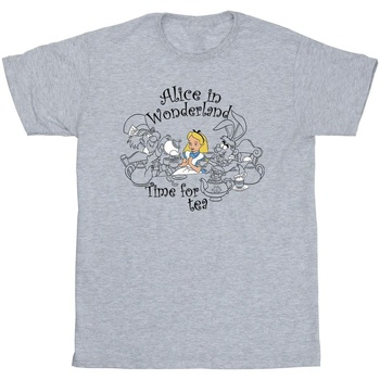 Abbigliamento Bambino T-shirt maniche corte Disney Alice In Wonderland Time For Tea Grigio