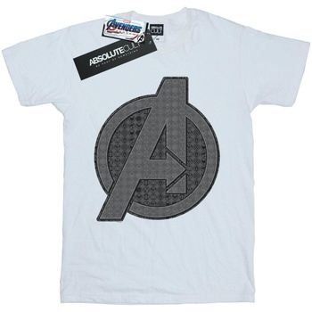 Abbigliamento Donna T-shirts a maniche lunghe Marvel Avengers Endgame Iconic Logo Bianco