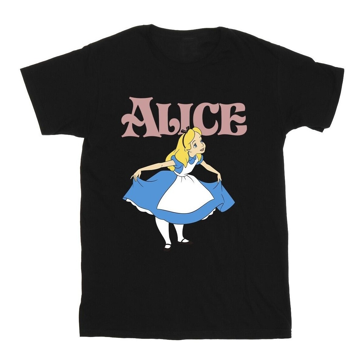 Abbigliamento Bambina T-shirts a maniche lunghe Disney Alice In Wonderland Take A Bow Nero