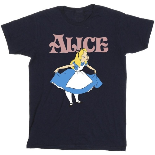 Abbigliamento Bambina T-shirts a maniche lunghe Disney Alice In Wonderland Take A Bow Blu