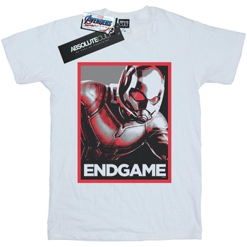 Abbigliamento Donna T-shirts a maniche lunghe Marvel Avengers Endgame Ant-Man Poster Bianco