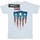 Abbigliamento Uomo T-shirts a maniche lunghe Marvel Captain America Flag Shield Bianco