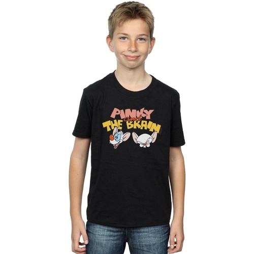 Abbigliamento Bambino T-shirt maniche corte Animaniacs Pinky And The Brain Heads Nero