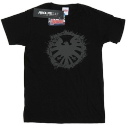 Abbigliamento Uomo T-shirts a maniche lunghe Marvel Agents Of SHIELD Brushed Logo Nero