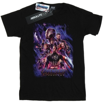 Abbigliamento Donna T-shirts a maniche lunghe Marvel Avengers Endgame Movie Poster Nero
