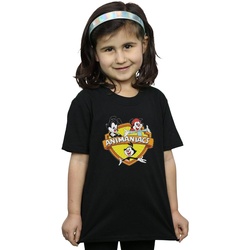 Abbigliamento Bambina T-shirts a maniche lunghe Animaniacs Logo Crest Nero