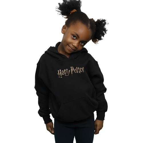 Abbigliamento Bambina Felpe Harry Potter Full Colour Logo Nero