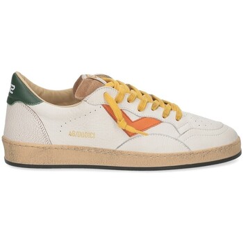 Scarpe Uomo Sneakers 4B12 Play New U57 bianco verde arancio Bianco