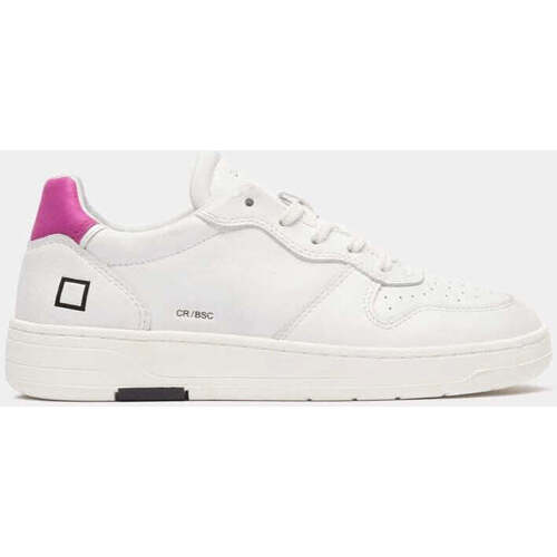 Scarpe Donna Sneakers Date sneakers donna court basic white-fuxia Bianco