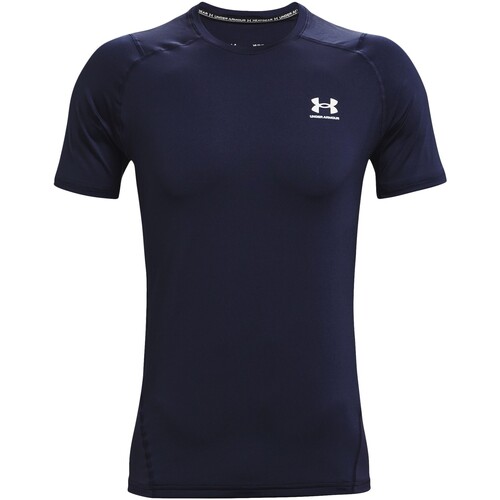 Abbigliamento Uomo T-shirt maniche corte Under Armour T-shirt a maniche corte aderente HeatGear Blu