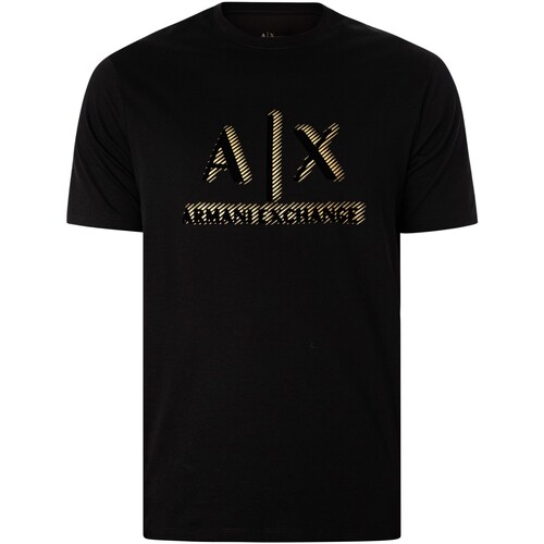 Abbigliamento Uomo T-shirt maniche corte EAX T-shirt con logo Nero